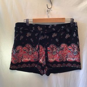 NWT Ann Taylor Loft soft blue paisley print shorts